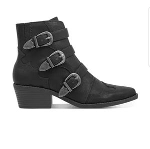 Indigo rd Black Western bootie NWOT